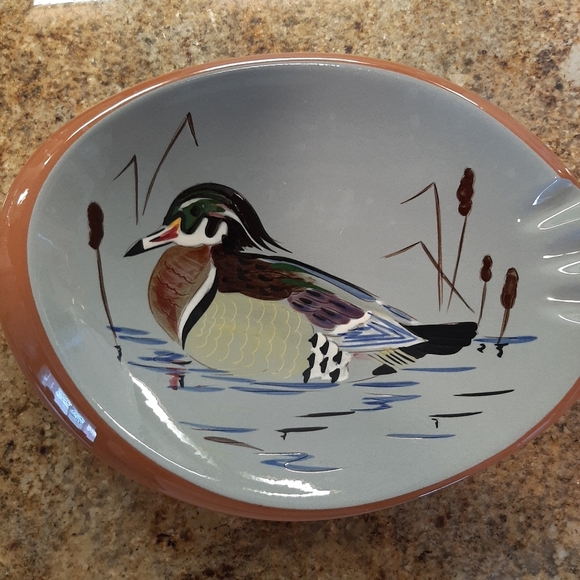 STANGL POTTERY WOOD DUCK ASHTRAY - Picture 1 of 7